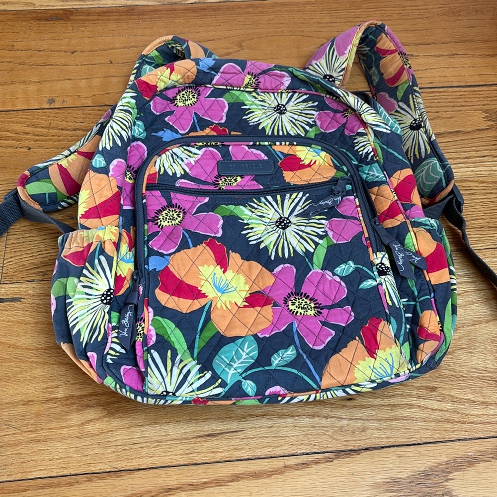 Vera Bradley Jazzy Blooms Backpack school bag Colorful Floral